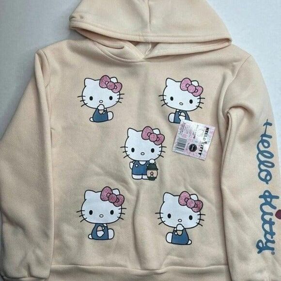 Sanrio Hello Kitty Girls Hoodie Sweatshirt Size 8/10 Kids - Picture 1 of 6